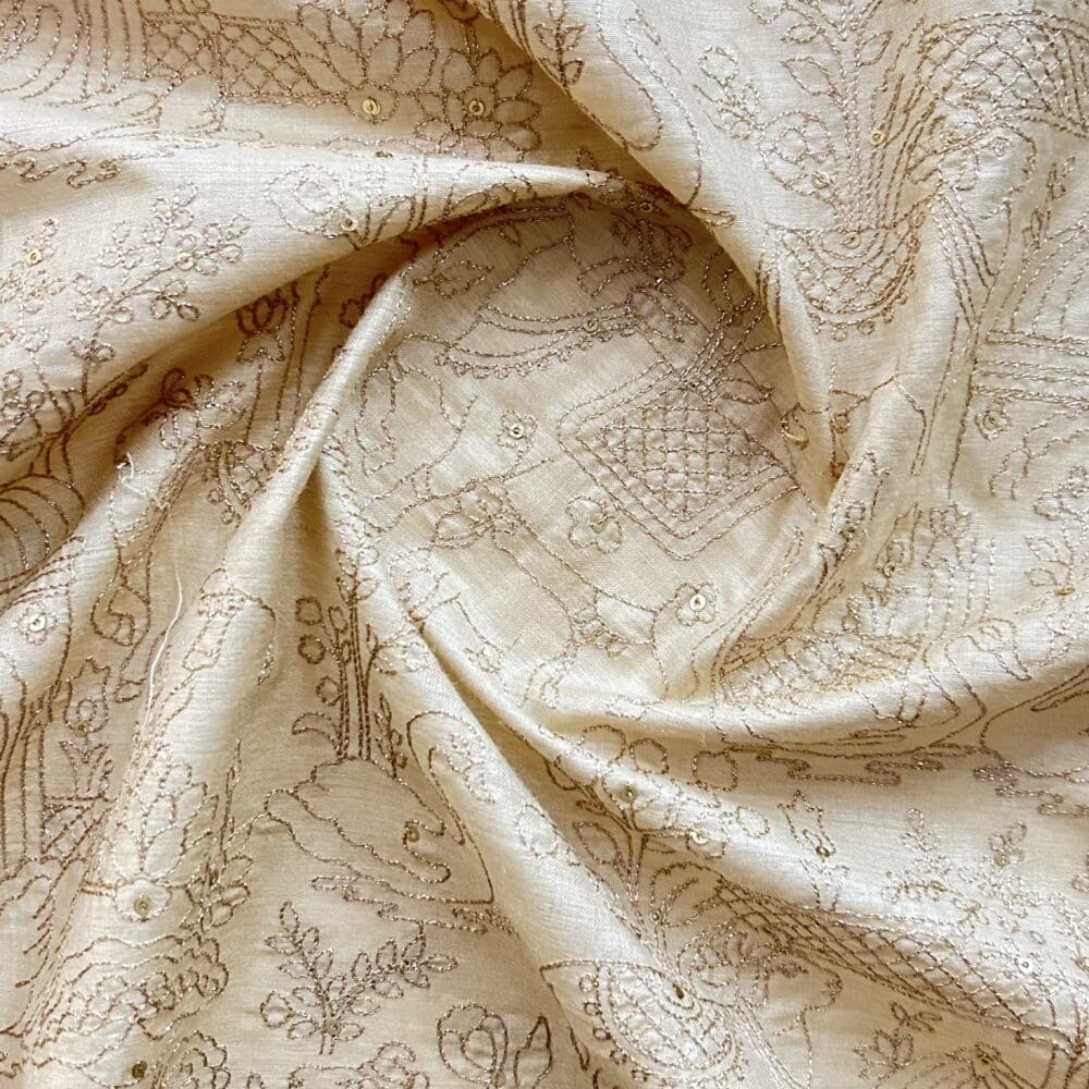 Munga Silk Zari Embroidery