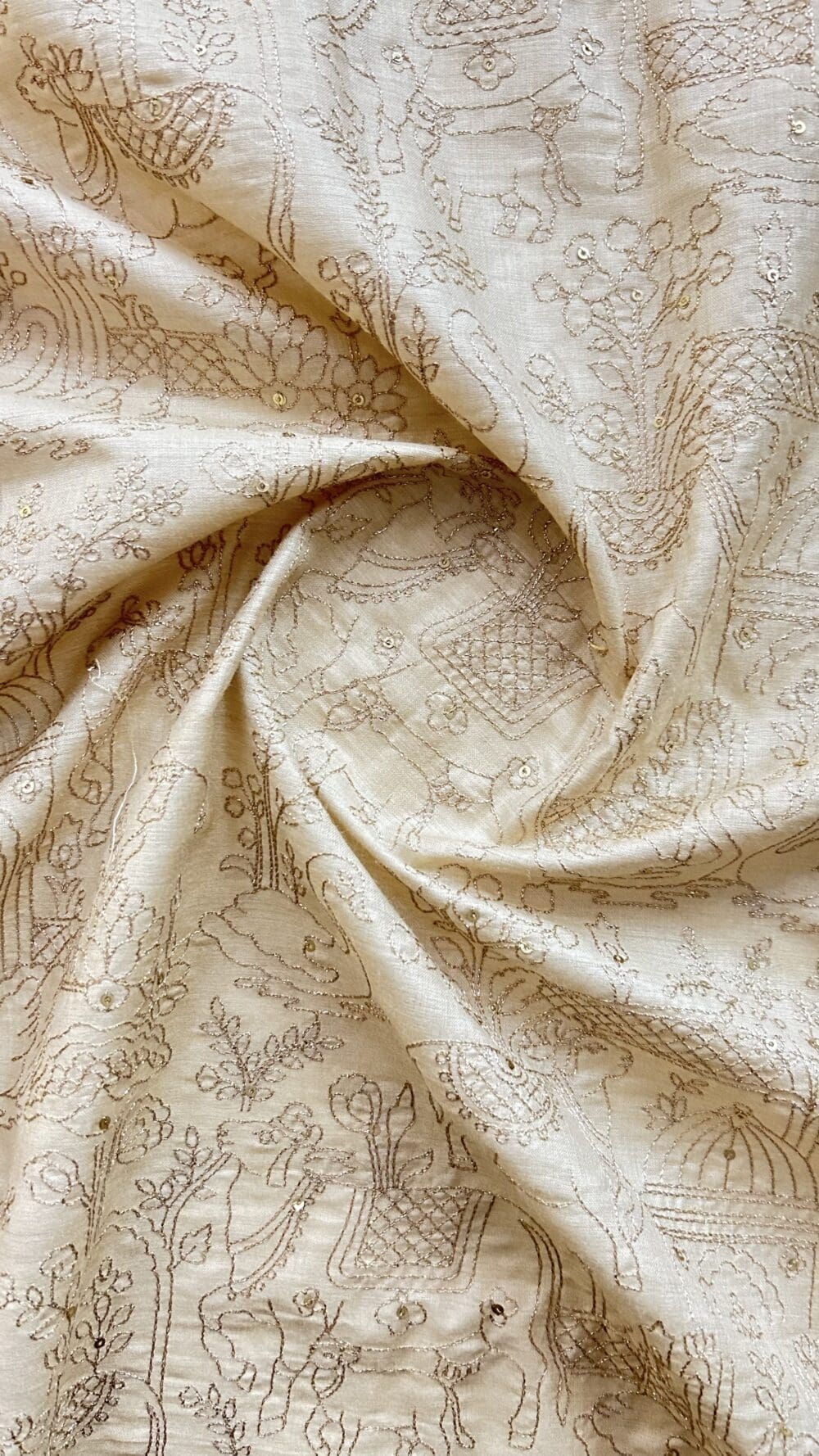 Munga Silk Zari Embroidery