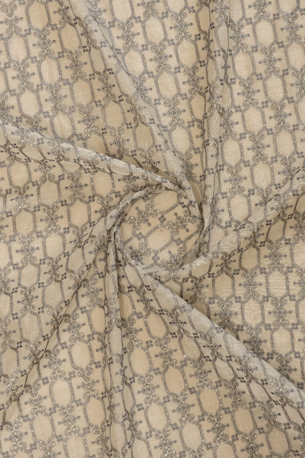 Silk Chanderi Embroidery