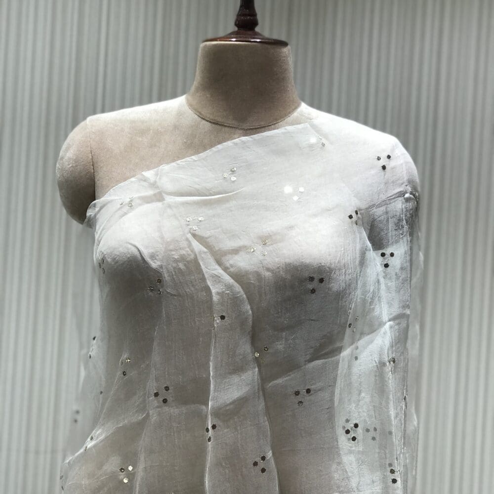 Mukaish Dupatta | Organza Silk