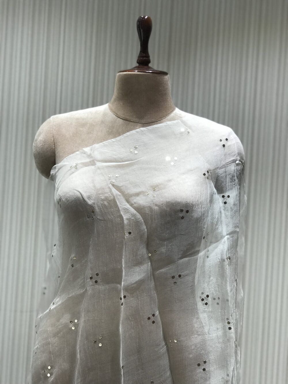 Mukaish Dupatta | Organza Silk