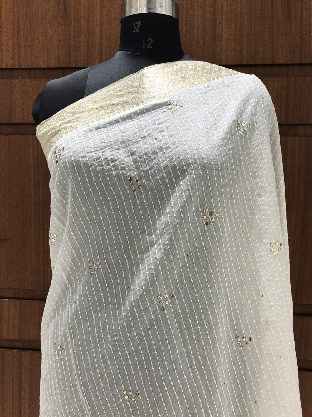 Mukaish Dupatta | Chanderi Silk