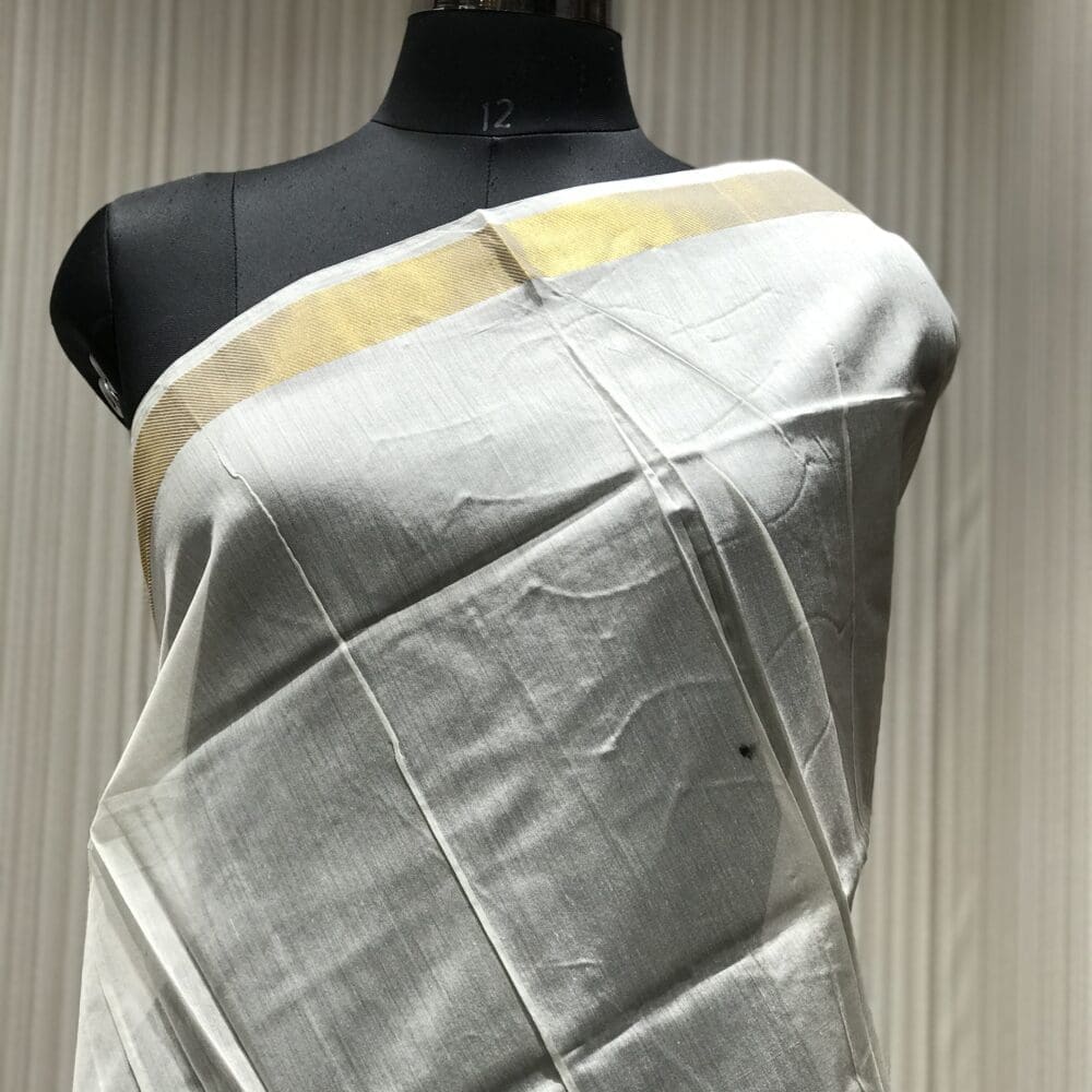 STC1006-CHANDERI SILK WITH THICK ZARI BORDER DYEABLE DUPATTA@495-STC1006-157 Chanderi Silk with Zari Border Dyeable Dupatta