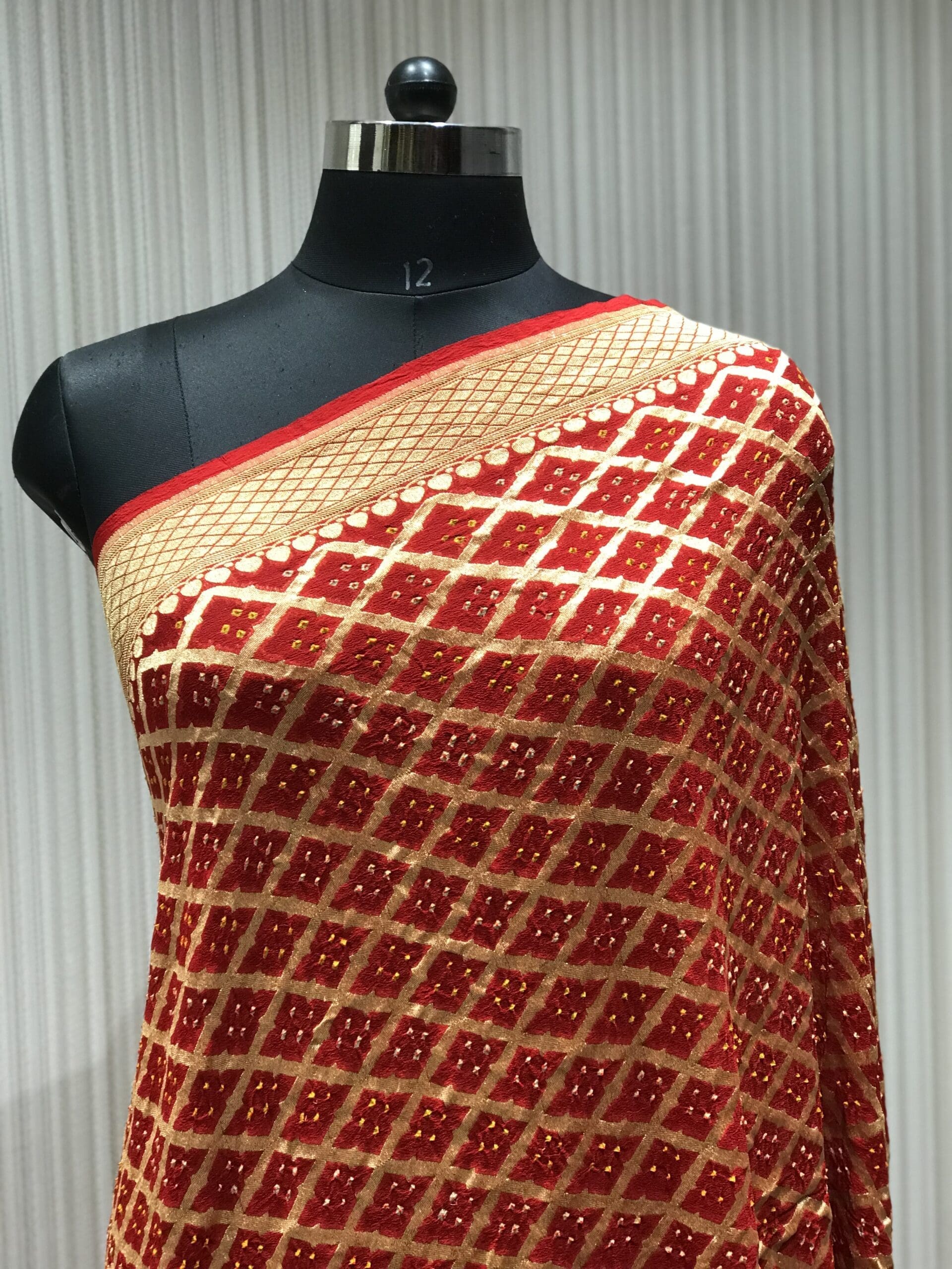 STC1044-NEEMZARI SILK BANDHEJ DUPATTA-STC1044-1 NEEMZARI SILK BANDHEJ DUPATTA