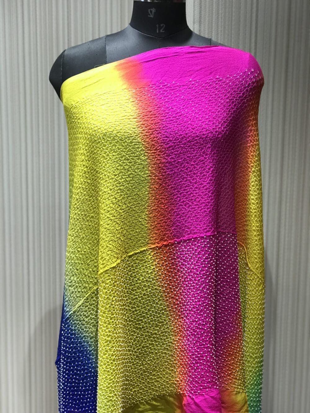 SILK HEAVY BANDHEJ MULTI COLOR DUPATTA