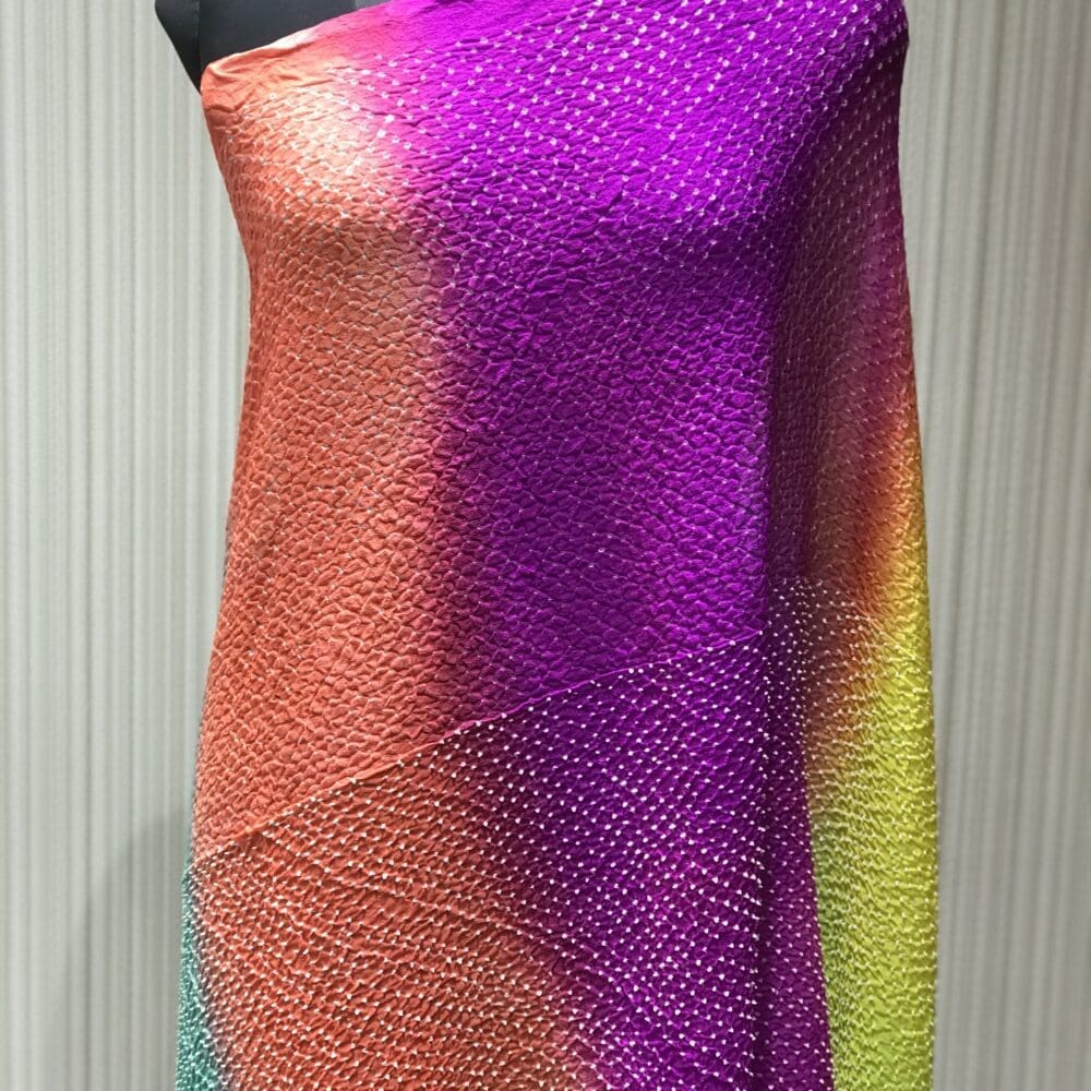 STC4279-SILK HEAVY BANDHEJ MULTI COLOR DUPATTA@8995-STC4279-1 Silk Heavy Bandhej Multicolor Dupatta