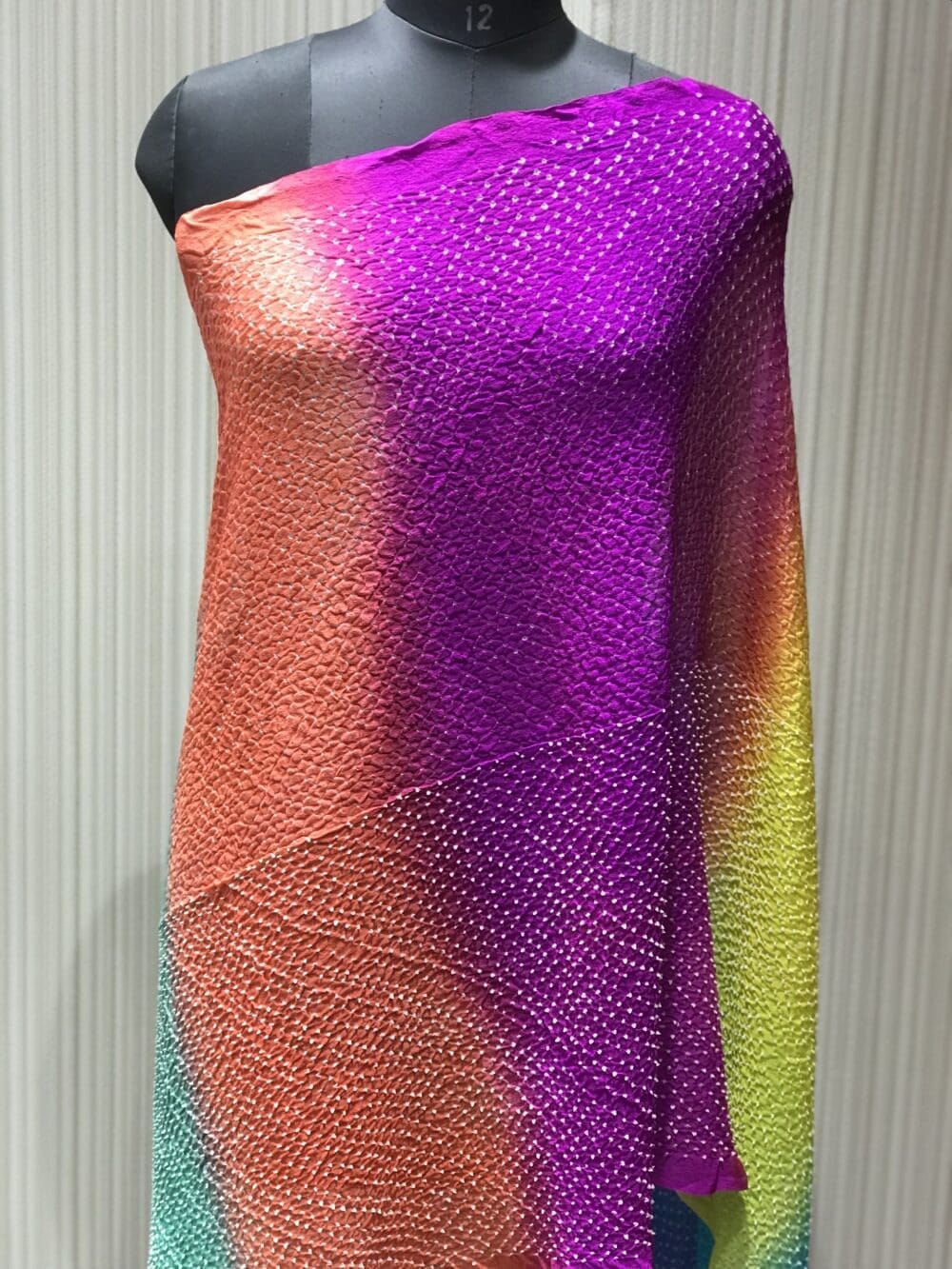 Silk Heavy Bandhej Multicolor Dupatta