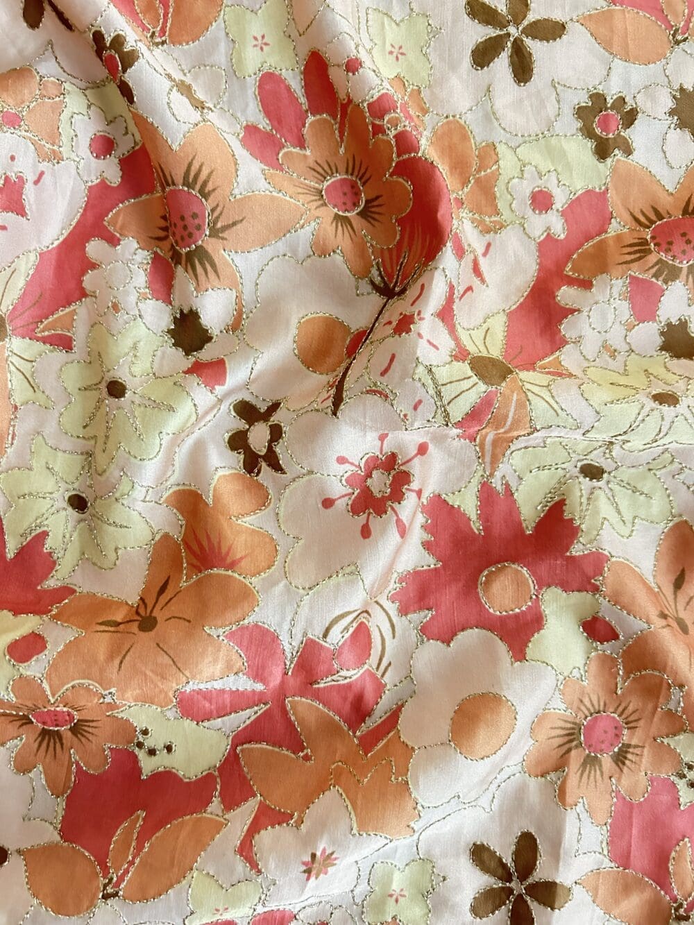 Printed Linen Satin Embroidery - Image 2