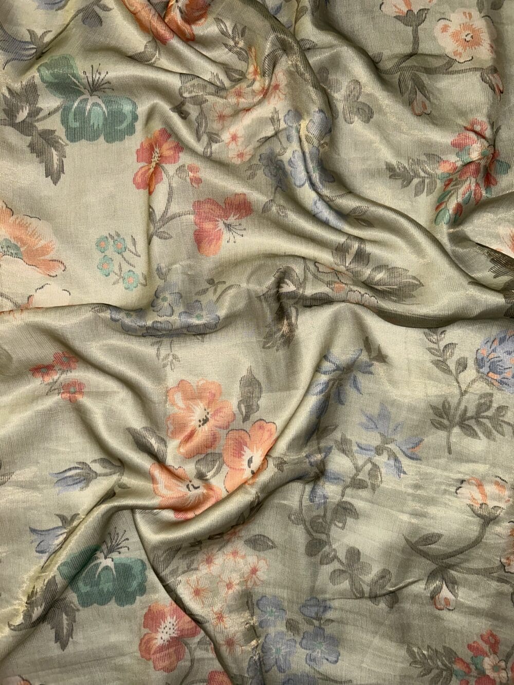 Silk Tissue Stripes Print - Image 2