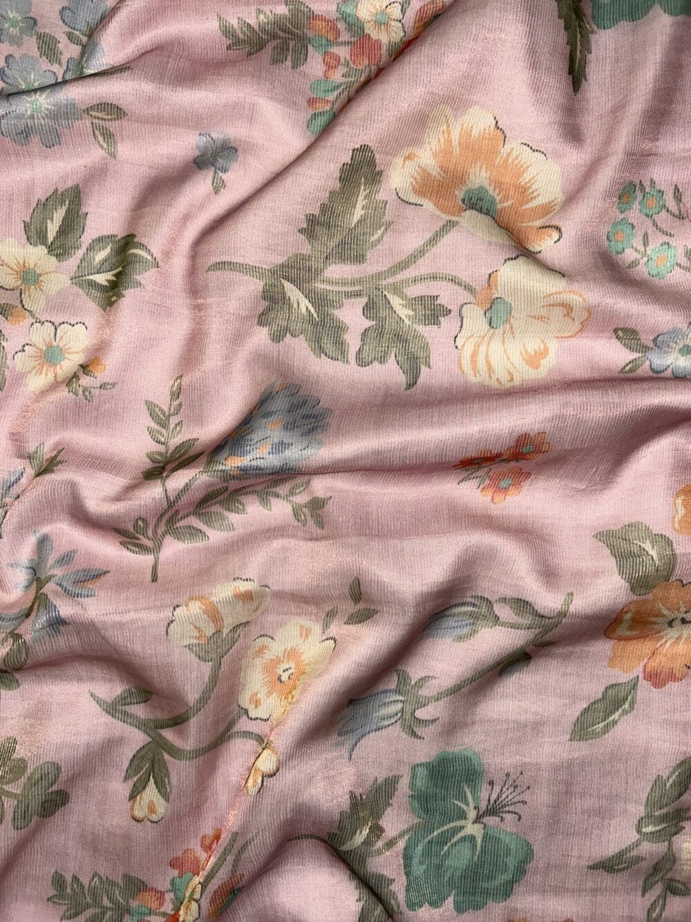 Silk Tissue Stripes Print - Image 2