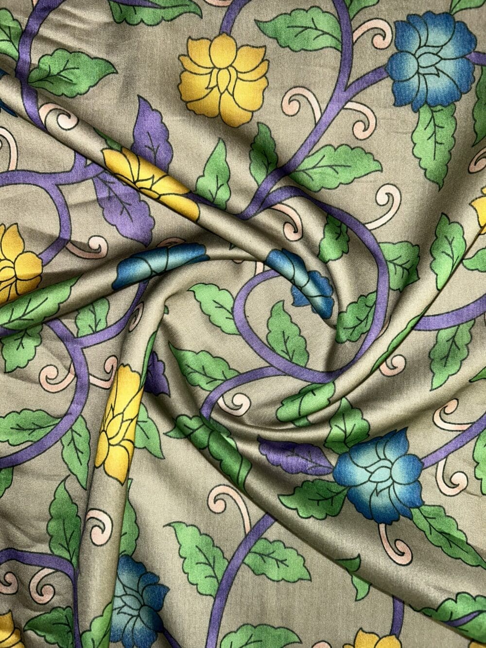 Silk Chanderi Print