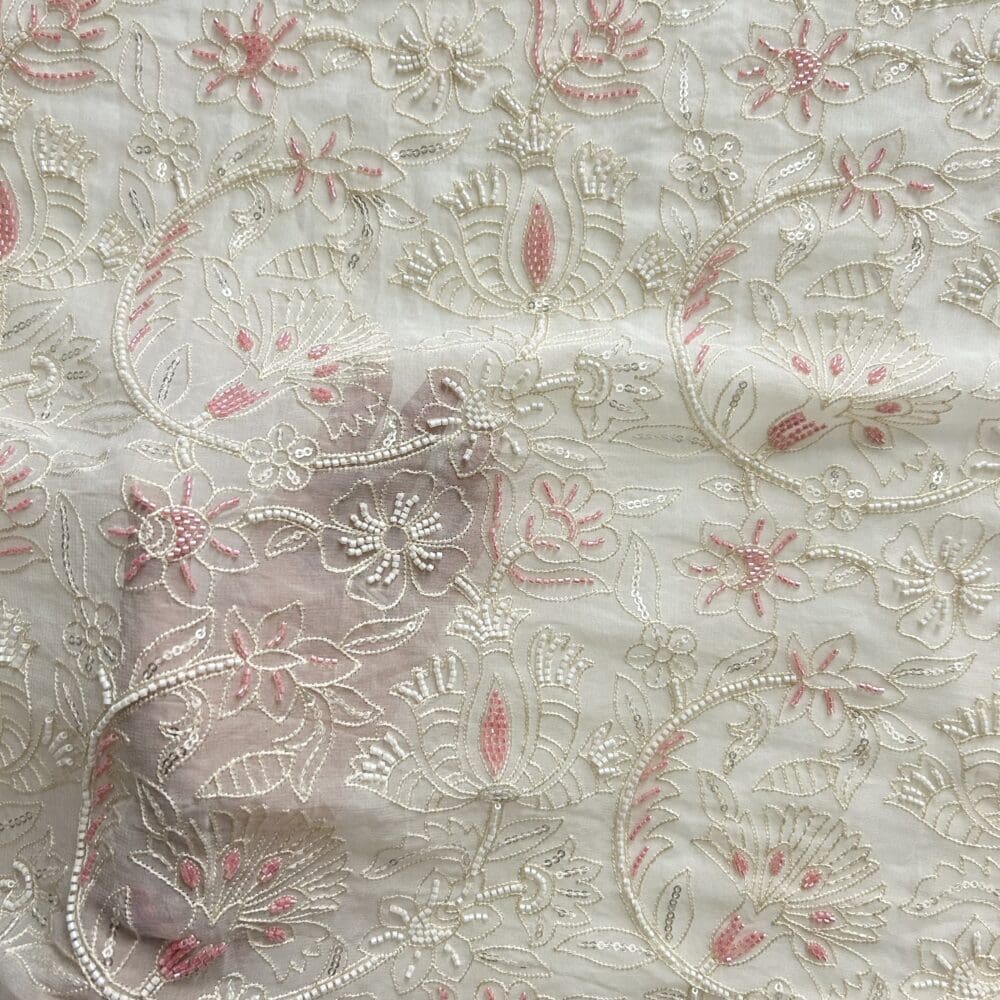 Viscose Georgette embroidery