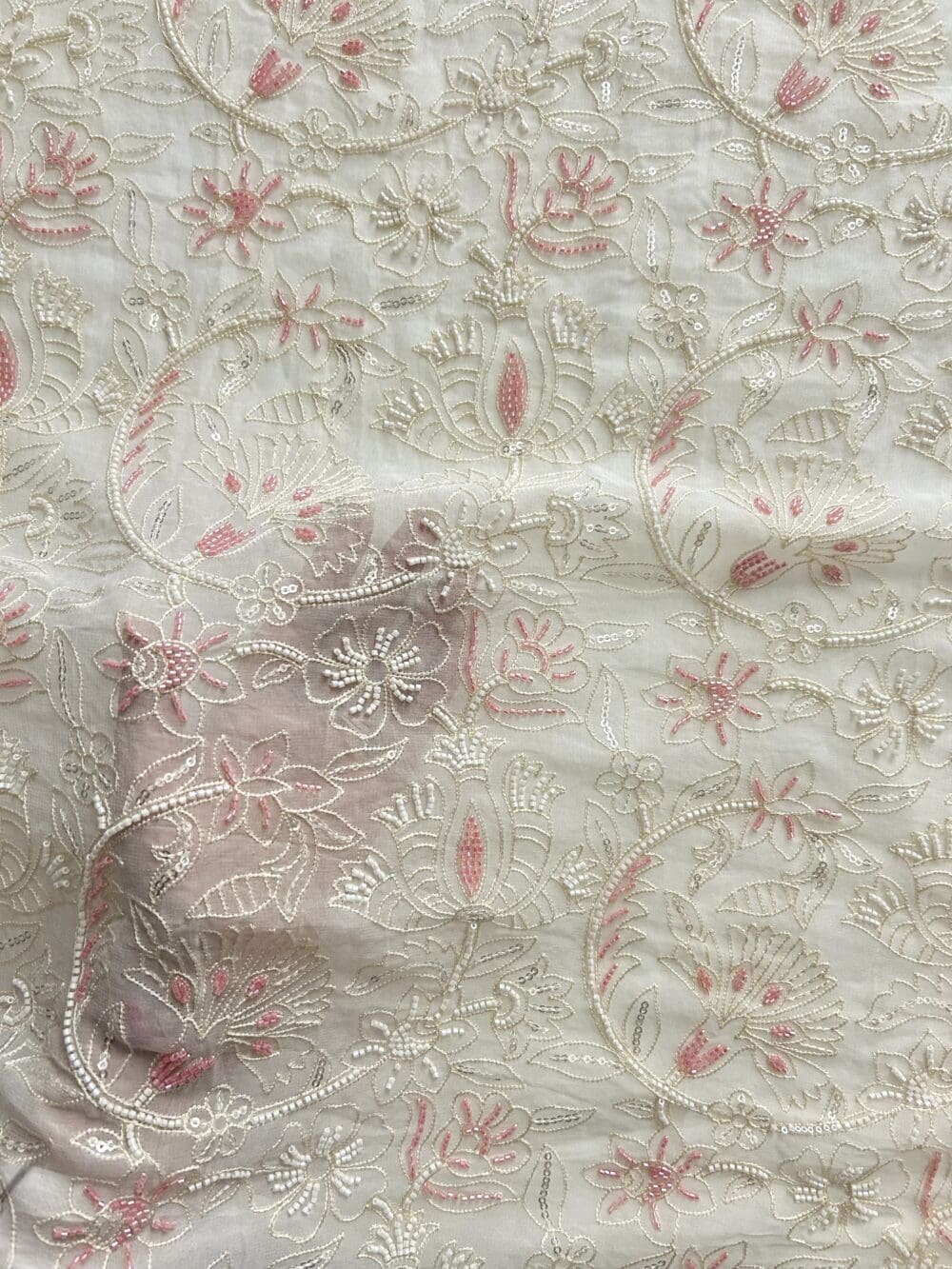 Viscose Georgette embroidery
