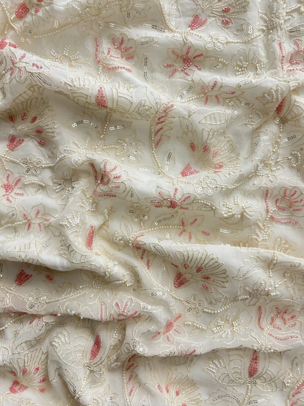 Viscose Georgette embroidery