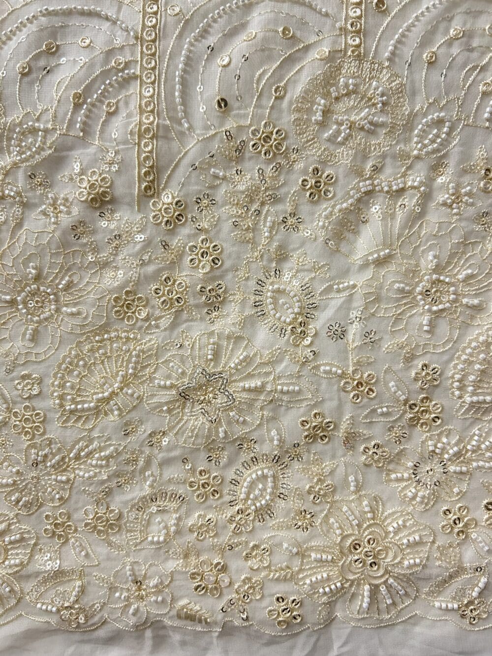 Viscose Georgette embroidery