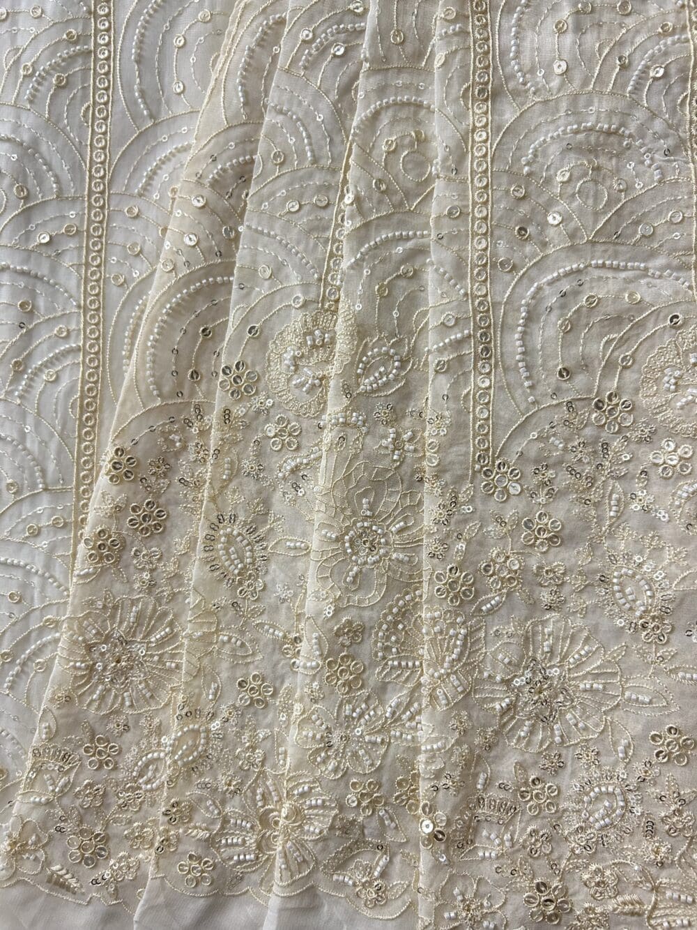 Viscose Georgette embroidery