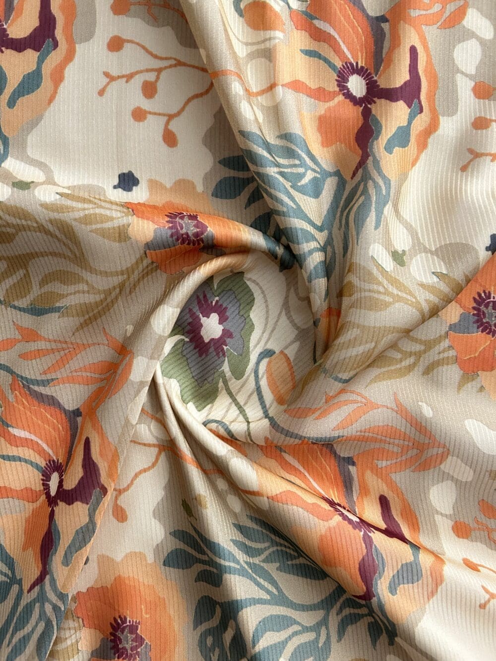 Flat Chiffon Lining Print