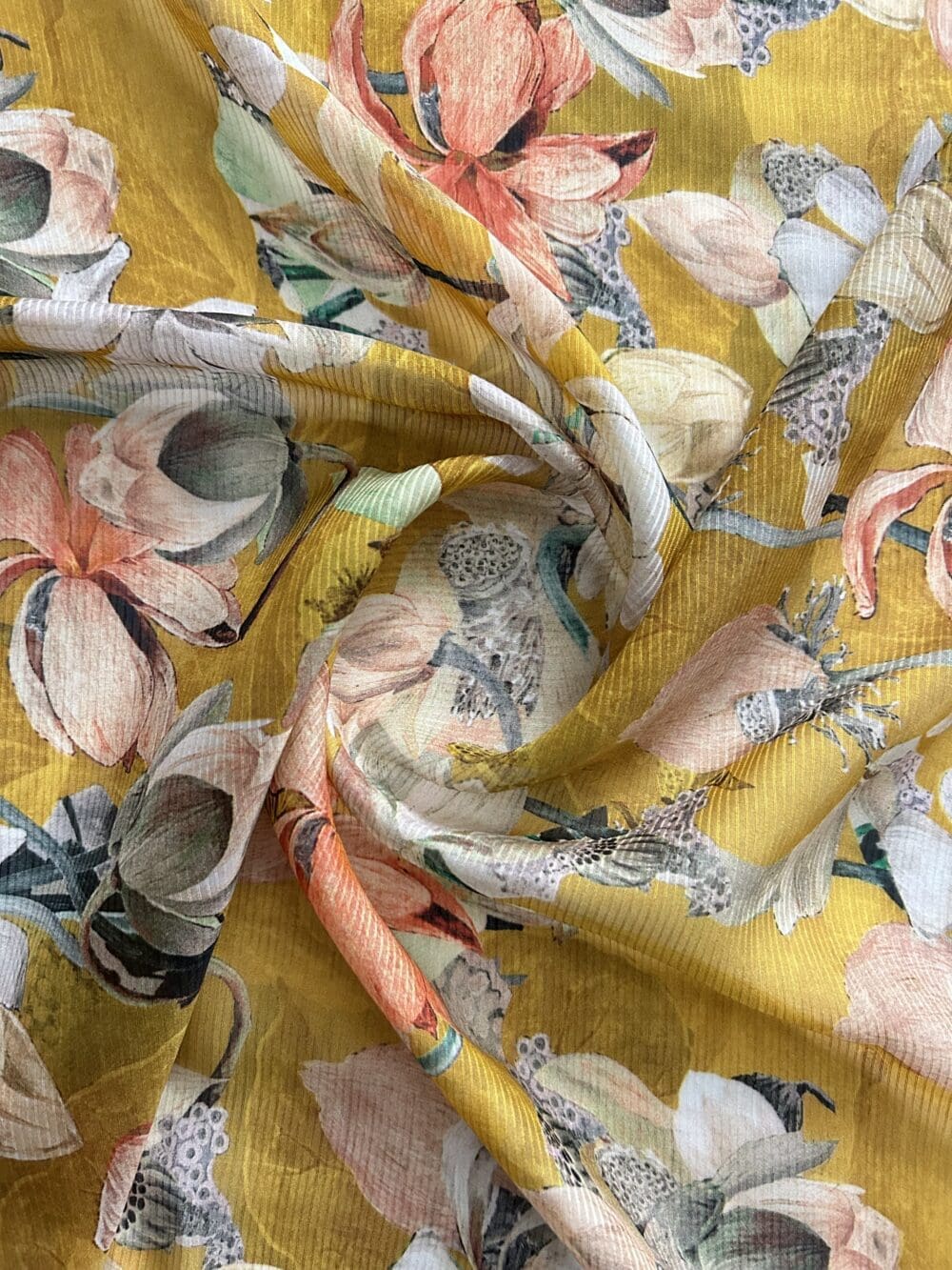 Flat Chiffon Lining Print