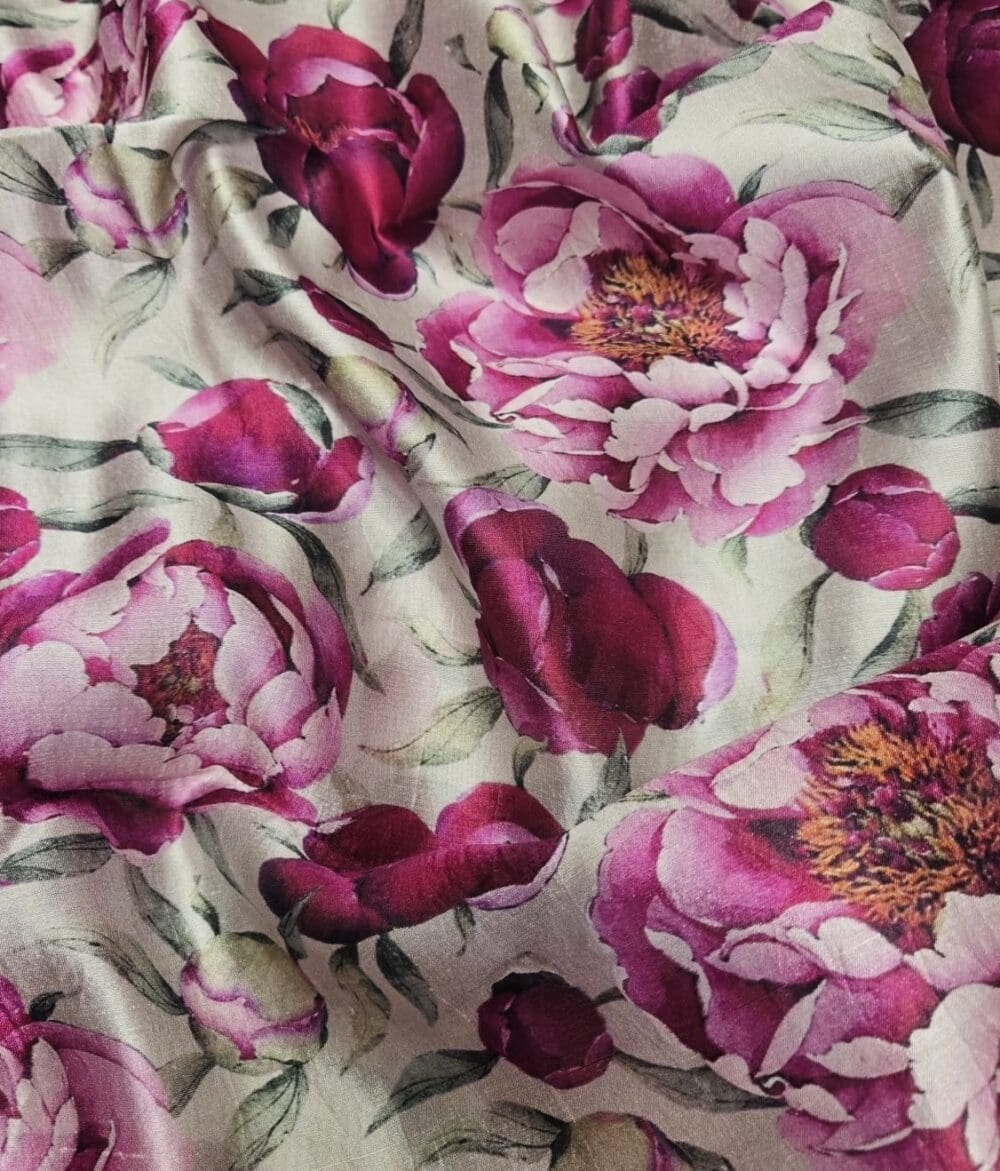 Italian Raw Silk Print