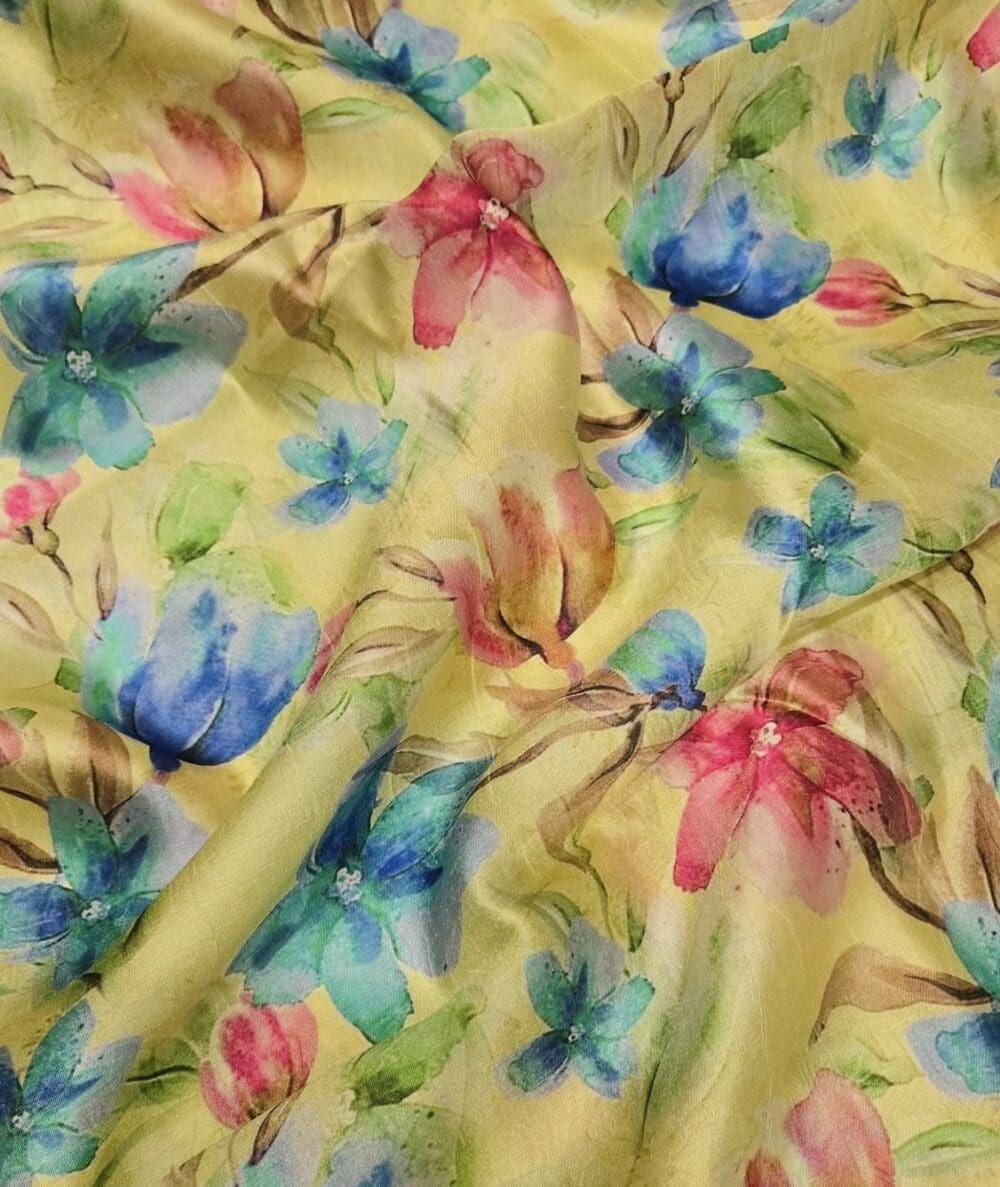 Italian Raw Silk Print