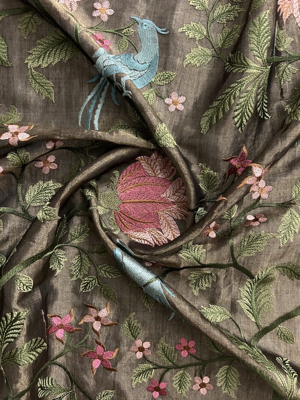 Silk Tissue Embroidery
