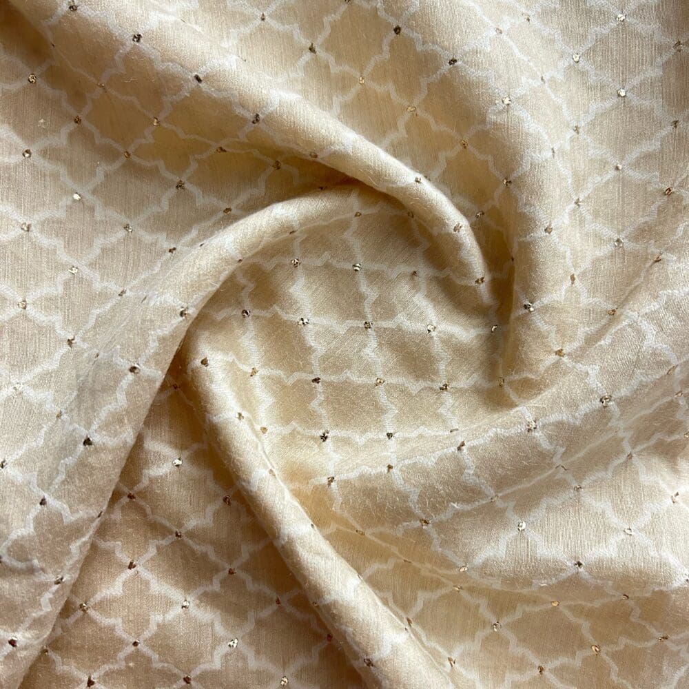 Silk Munga Mukaish Cutwork