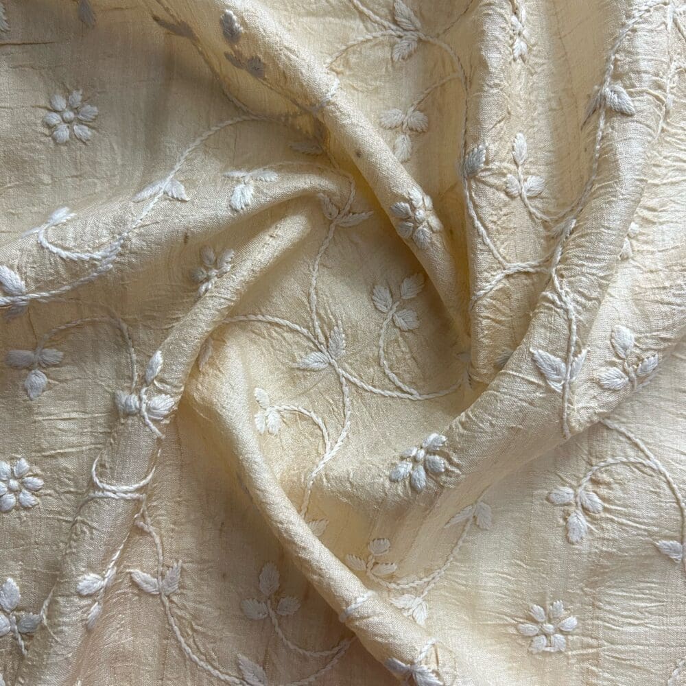 IMG_5885_Original Silk Tussar Pure Lucknowi Mukaish