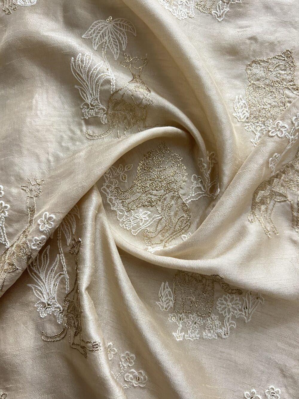 Raw Silk Embroidery