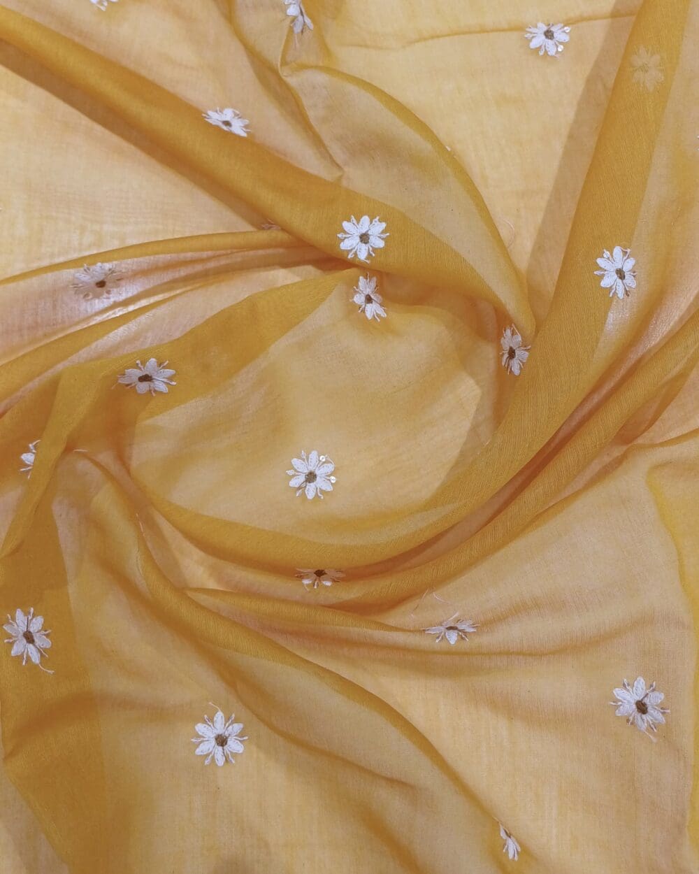 Silk Chanderi Embroidery