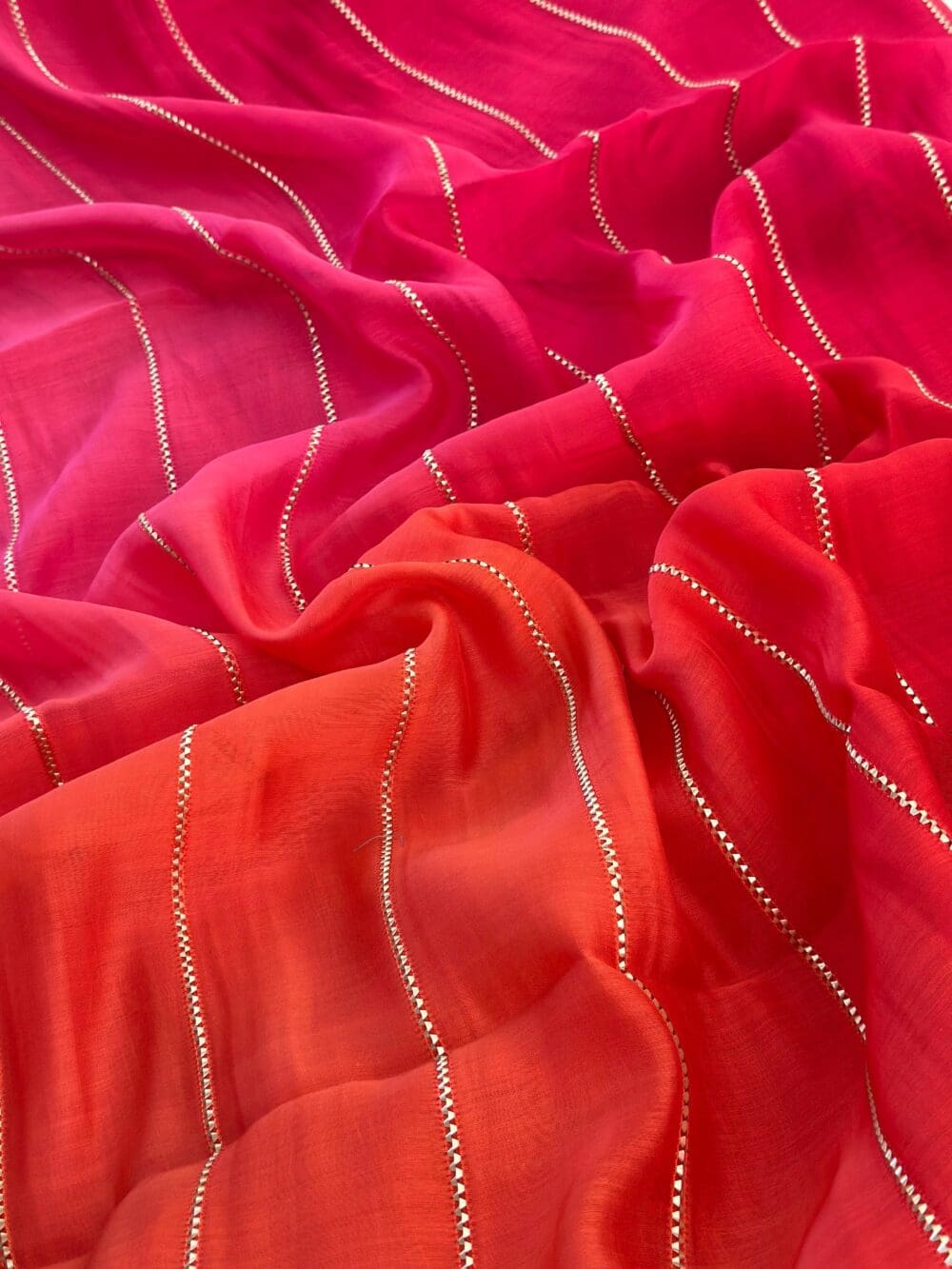 Box Ombre Chanderi Embroidery - Image 2