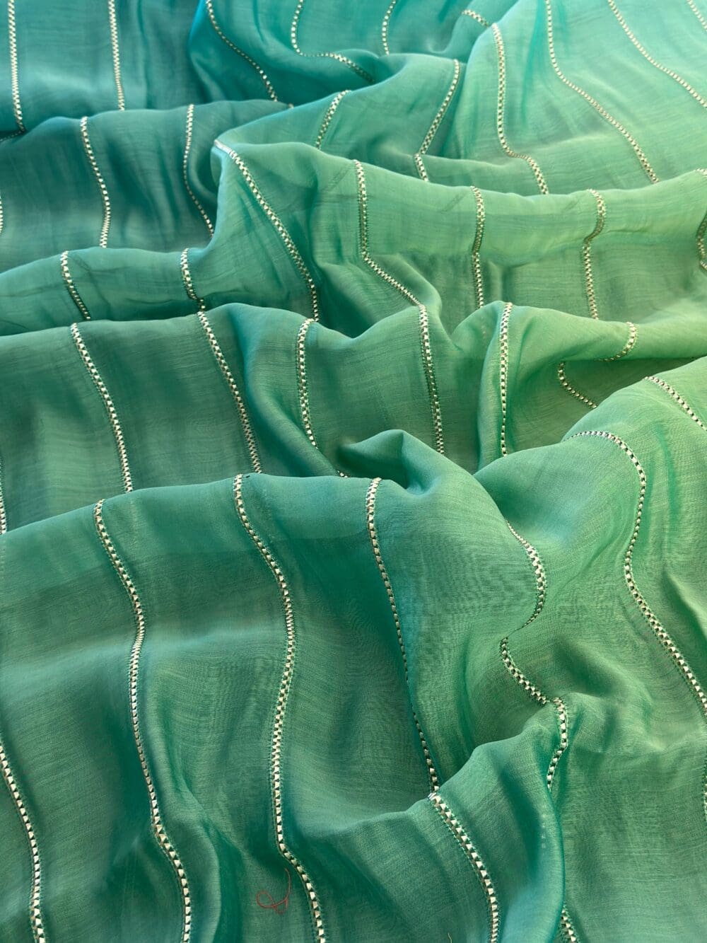 Box Ombre Chanderi Embroidery - Image 4